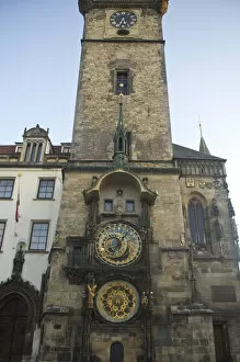 Images Dated 3rd July 2007: Old Town Hall & The Astronomical Clock, founded in 1338, Historical Center of Prague-UNESCO