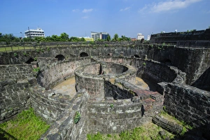 Images Dated 25th April 2011: Old watchtower Baluarte de San Diego, Intramuros, Manila, Luzon, Philippines