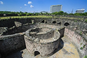 Images Dated 25th April 2011: Old watchtower Baluarte de San Diego, Intramuros, Manila, Luzon, Philippines