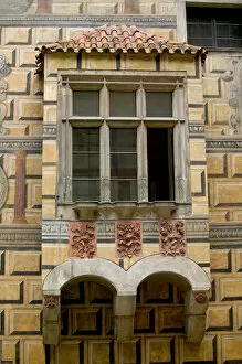 Images Dated 8th May 2004: old window, Czech Republic, Ceske Krumlov, World Heritage Site