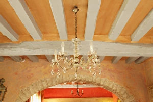 Images Dated 19th April 2012: Old world ceiling beams in French villa, Provence region of France