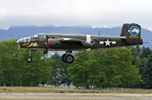 Images Dated 16th June 2007: Olympia, Washington, airshow, military, aircraft, World War II, B-25, Mitchell, bomber