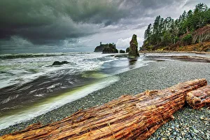 Images Dated 7th September 2023: Olympic National Park, Ruby Beach