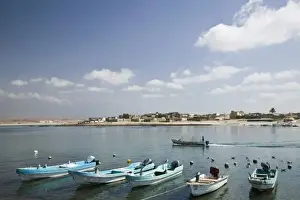 Gulf Prints: Oman, Dhofar Region, Mirbat. Mirbat Fishing Harbor