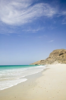 Foam Prints: Oman, Dhofar Region, Rakhhyut Village. Coastal View of Arabian Sea