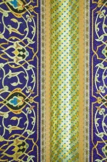 Images Dated 18th February 2007: Oman, Muscat, Al, Ghubrah. Grand Mosque, Tile Detail