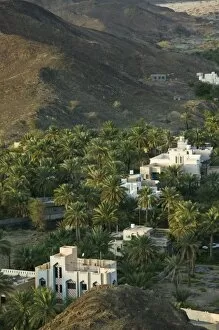 Oman, Western Hajar Mountains, Bahla. Bahla Town / Houses