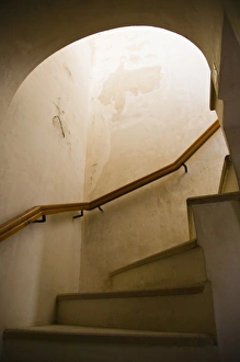 Images Dated 21st February 2007: Oman, Western Hajar Mountains, Jabrin. Jabrin Castle / Fort - Interior Staircase