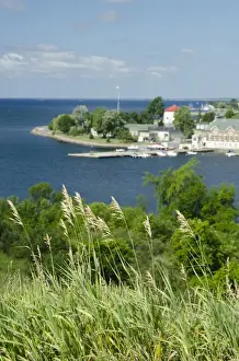 Kingston Prints: Ontario, Canada, Kingston. View of Royal Military College (aka RMC) & Fort Frederick