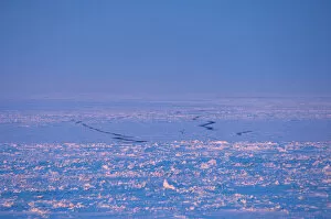Images Dated 17th April 2006: open leads in the pack ice on the frozen Arctic ocean, off Herschel Island and the