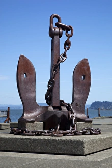 Astoria Prints: OR, Astoria, Columbia River Maritime Museum, Ship anchor