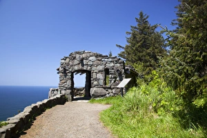 Shelter Prints: OR, Cape Perpetua Scenic Area, shelter at overlook built by CCC