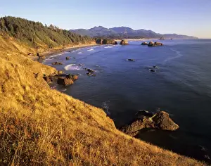 Crescent Beach Prints: OR, Ecola SP, Crescent Beach, Cannon Beach and Haystack Rock in background
