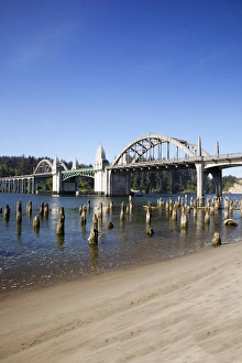 Images Dated 13th May 2012: OR, Florence, Siuslaw River Bridge, built in 1936; on highway 101