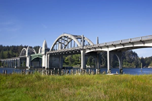 Images Dated 13th May 2012: OR, Florence, Siuslaw River Bridge, built in 1936; on highway 101