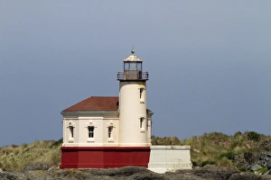 OR, Oregon Coast, Bandon, Coquille River lighthouse, built in 1896, last lighthouse