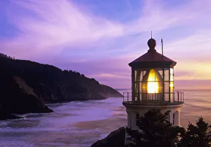 Oregon, Oregon Coast, Heceta Head Lighthouse, on Heceta Head, 205 feet above the ocean