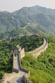 China Collection: The original Mutianyu section of the Great Wall, Beijing, China