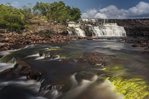 Guyana Prints: Orinduik Falls, Potaro-Siparuni Region, Brazil Guyana border, GUYANA