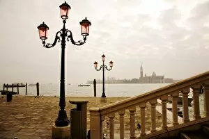 Images Dated 21st February 2007: Ornate lamposts near the water, Venice, Italy