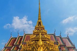 Images Dated 25th April 2024: Ornate spire, Loha Prasat, Wat Ratchanatdaram