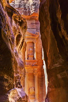 Sandstone Prints: Outer Siq Yellow Treasury Morning Petra Jordan Petra Jordan