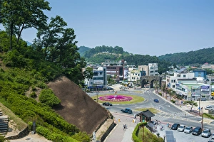 Gongju Prints: Overllook over Gongja from the Gongsanseong castle, South Chungcheong Province, South