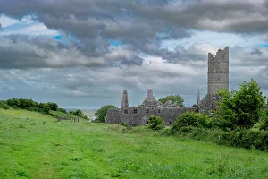 Overview Prints: Overview of massive Moyne Abbey, County Mayo, Ireland