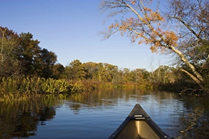 Paddler Prints: Paddling in the Ipswich River in Ipswich Massachusetts USA
