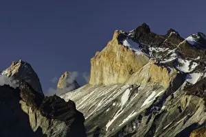 Paine Massif at sunset, Torres del Paine National Park, Chile, South AmericaPatagonia