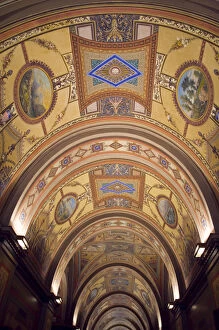 Painted ceiling depicting U.S. history, U.S. Capitol, Washington D.C. (District of Columbia)