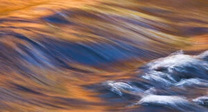 Images Dated 10th October 2006: Painterly Impression of a rushing stream reflecting autumn colors