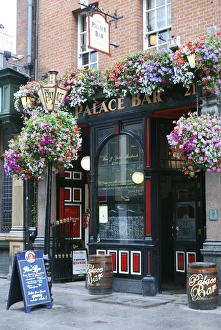 Neighborhood Prints: Palace Bar in Dublins most visited neighborhood, Temple Bar, Dublin, Ireland