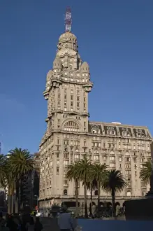 The Palacio Salvo Palace building on Plaza Independencia Independence Square, built
