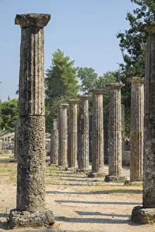 Greek Prints: Palaistra, Ancient Greek ruins, Oympia, Greece, Europe