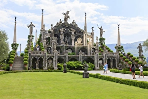 Isola Bella Prints: Palazzo Italian Garden Isola Bella. Borromean Islands. Lago Maggiore. Italy