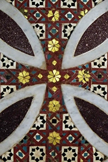 Prints of Palermo, Sicily. Mosaic tile detail Images Dated 2024 December: Palermo, Sicily. Mosaic tile detail