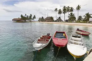 San Blas Prints: Panama. Island of Porvenir in the San Blas Islands off the northern coast of Panama