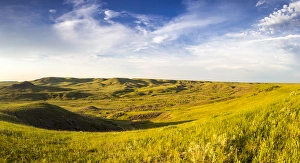 Rolling Hills Prints: Panoramic of Bitter Creek Wilderness Study Area near Hinsdale, Montana, USA
