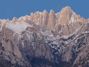 Lone Pine Prints: Panoramic Eastern Sierra Mountains at sunrise from Alabama Hills