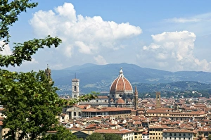 Panoramic view out over Florence from the Bardini Garden, The Bardini Garden, Florence (Firenze)