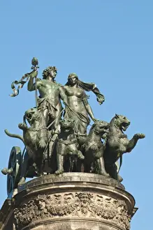 Opera Prints: Panther Quadriga sculpture atop the Semperoper (opera house), Dresden, Germany