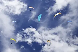 Wanaka Prints: Paragliders near Wanaka, South Island, New Zealand