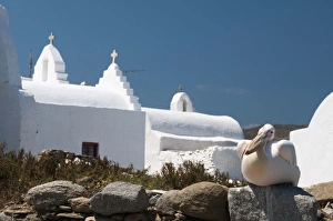 Mykonos Prints: Paraportiani Church, Mykonos Town, Chora, Mykonos, Cyclades, Greece