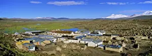 South American Prints: Parinacota, an Aymara village in Lauca National Park in the Altiplano of northern Chile