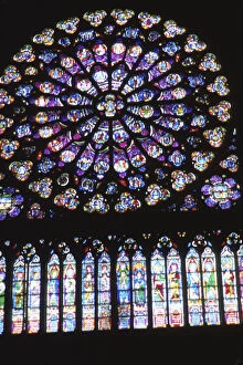 Paris, France - Inside famous Notre Dame Cathedral