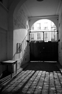 Alley Prints: Paris, France: limit of the gated community