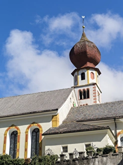 Tire Prints: Parish church Sankt Georg (Saint George) in Tiers, Tierser valley