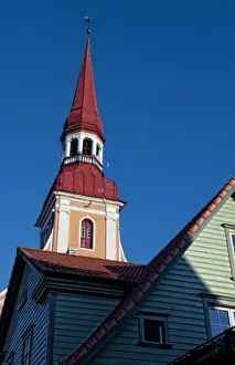 Prints of Parnu, Estonia. Traditional Russian Orthodox Cathedral in downtown center Images Dated 2027 October: Parnu, Estonia. Traditional Russian Orthodox Cathedral in downtown center
