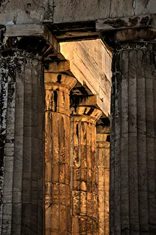 Acropolis Prints: Parthenon columns on the Acropolis in Athens, Greece